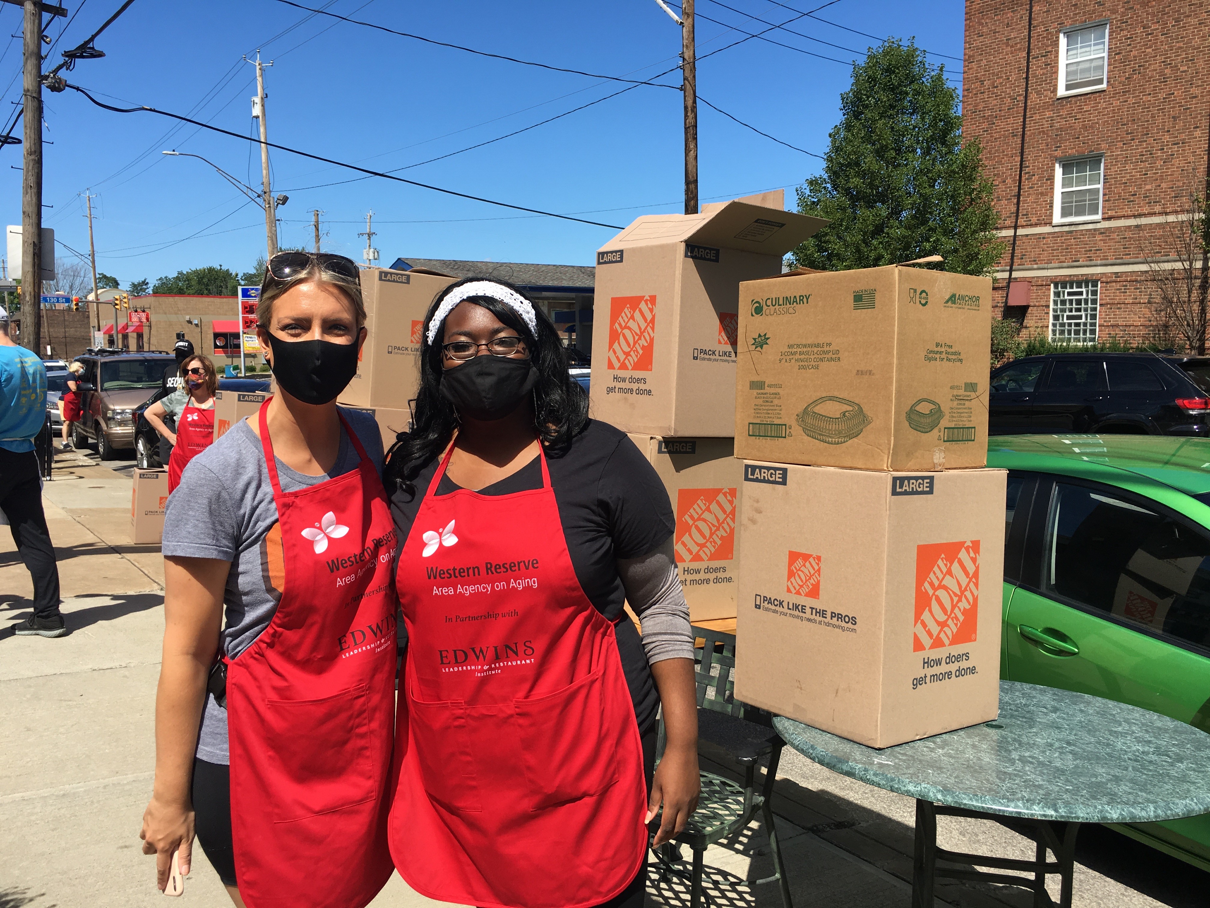 WRAAA Volunteers Distribute Hot Meals