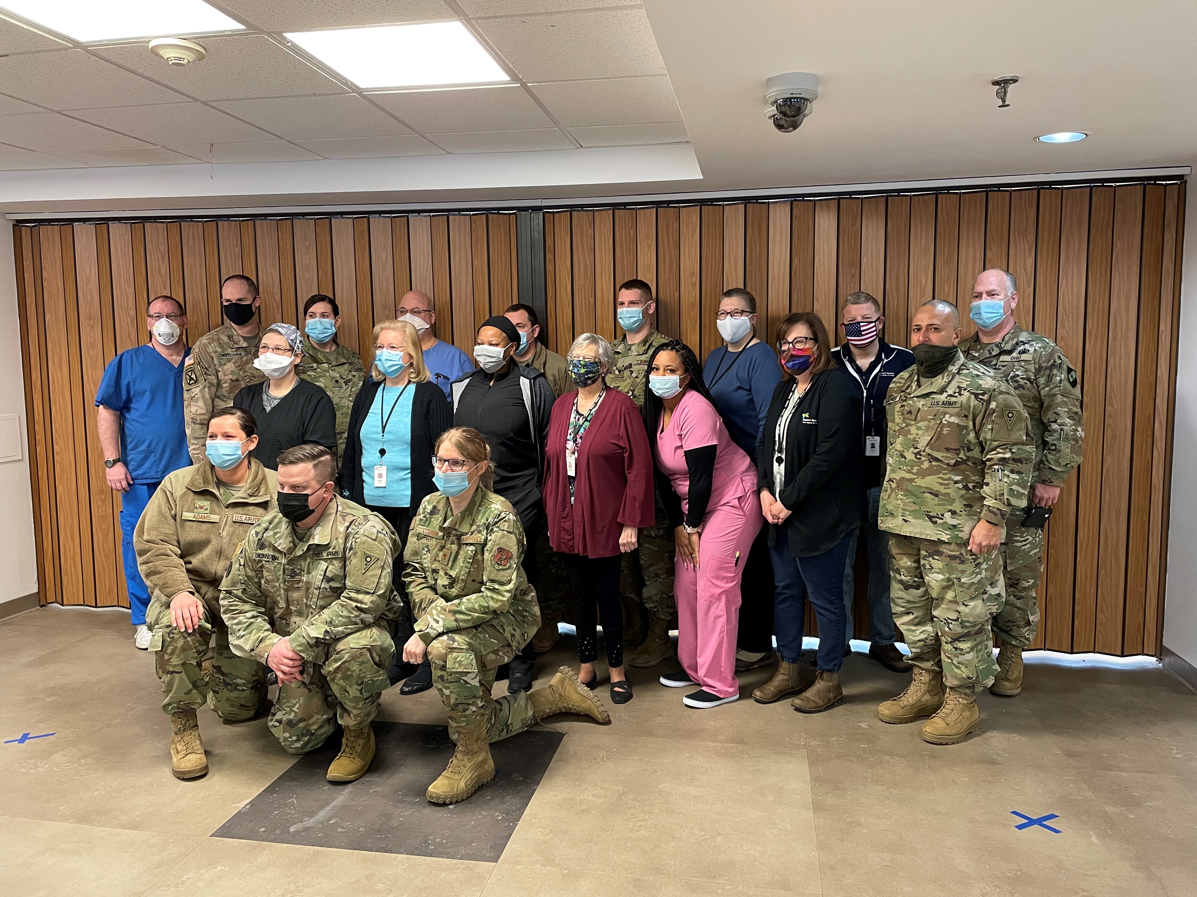WRAAA with National Guard Team Before Vaccine Clinic