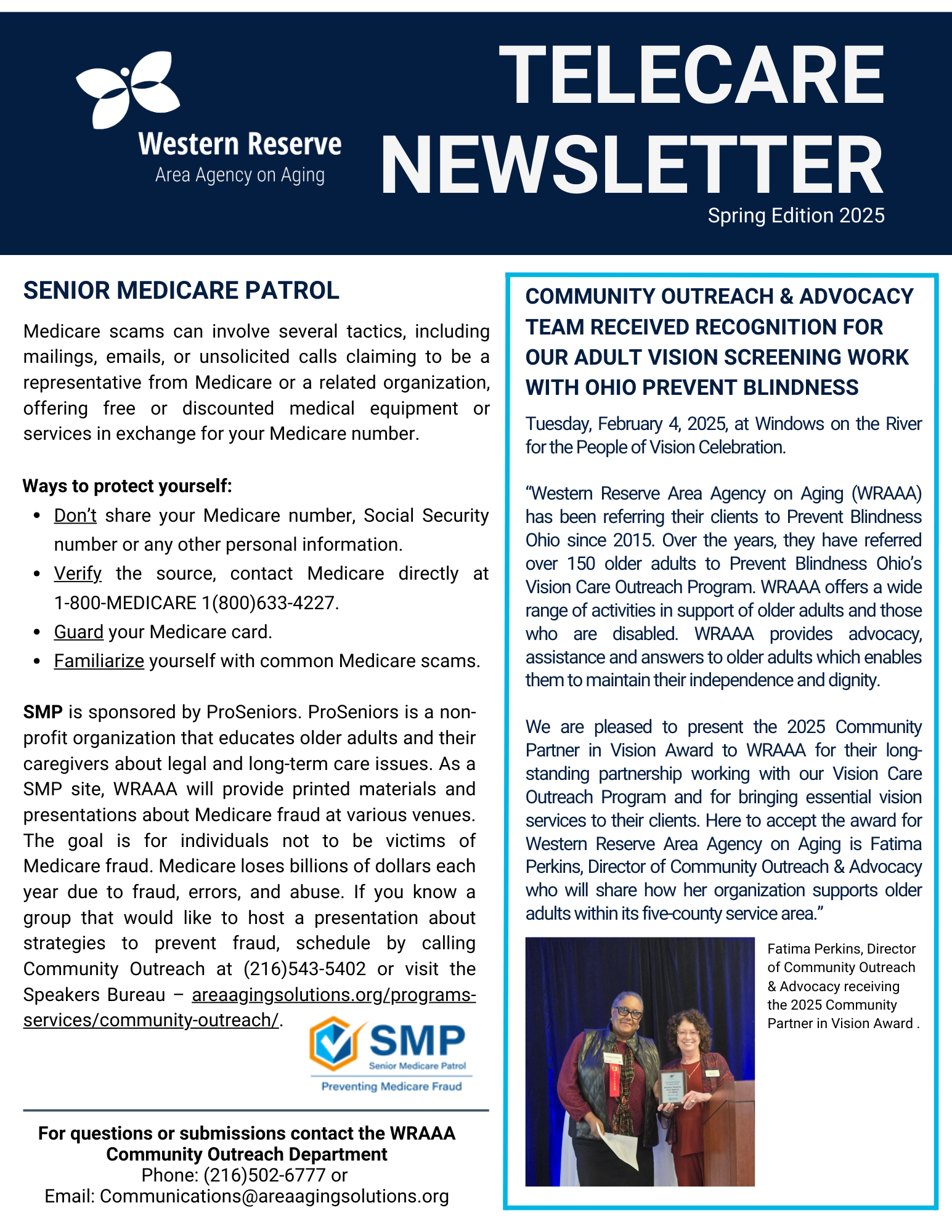 telecare Newsletter 2025 spring